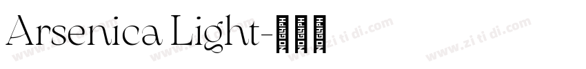 Arsenica Light字体转换